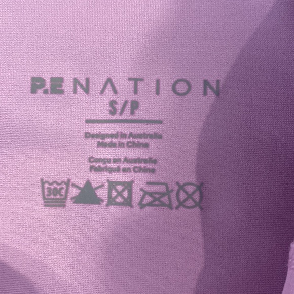 PE Nation size S purple shorts. New without tags - Picture 3 of 4
